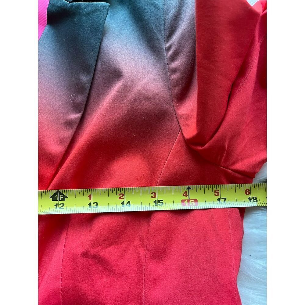 🆕 Trina Turk Women's Pink Ombre Blazer Size 4 Double-Button Tailored - Picture 14 of 16